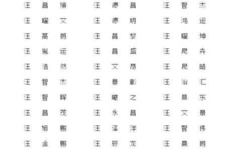 汪姓男孩名字大全-汪姓男孩起名字大全-汪姓名字大全姓名